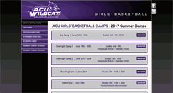 Desktop Screenshot of acuwbbcamps.com